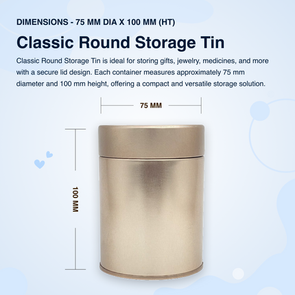 ROUND 75 MM DIA X 100 MM (HT) - PLUG LID