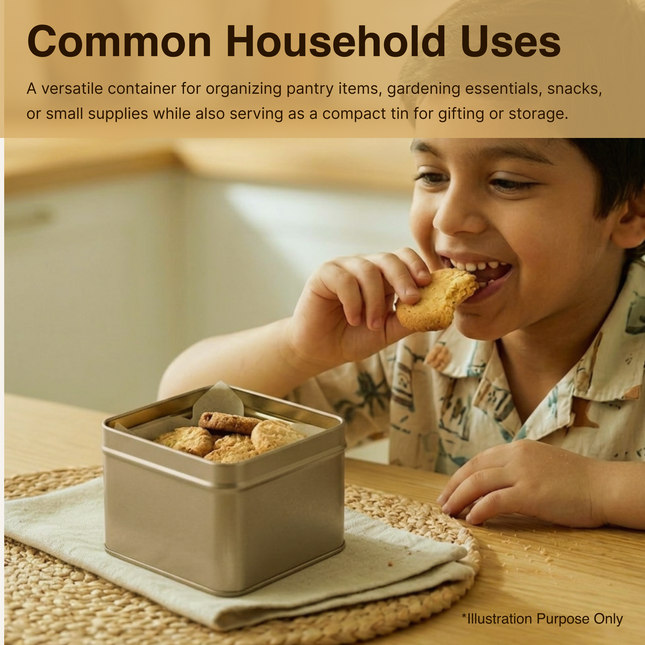 SQUARE 90 MM X 90 MM X90 MM (HT) - SLIP LID