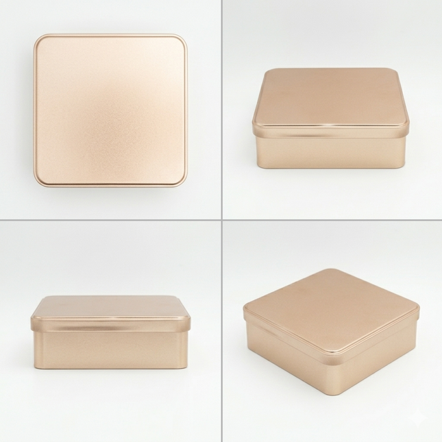 SQUARE 152 MM X 152 MM X 50 MM (HT) - SLIP LID