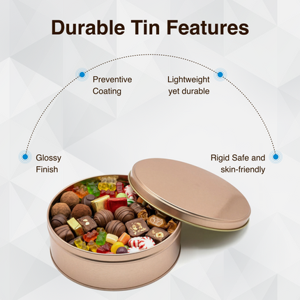 ROUND 152 MM DIA X 55 MM (HT) - SLIP LID