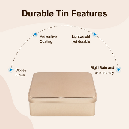 SQUARE 152 MM X 152 MM X 50 MM (HT) - SLIP LID