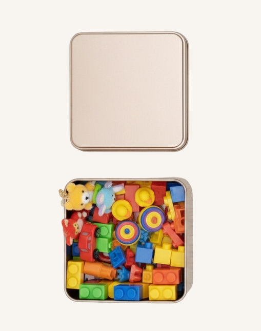 SQUARE 152 MM X 152 MM X 50 MM (HT) - SLIP LID