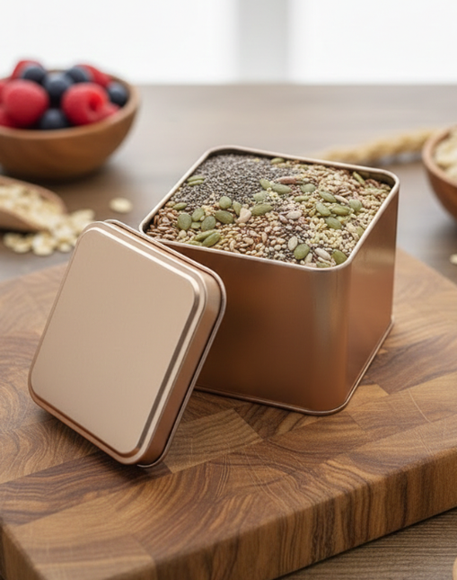 SQUARE 90 MM X 90 MM X90 MM (HT) - SLIP LID