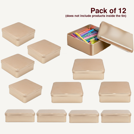 SQUARE 152 MM X 152 MM X 50 MM (HT) - SLIP LID